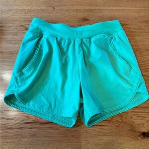 Lands End Women's Curvy Fit 5" Quick Dry Board Shorts Swim Shorts with Panty